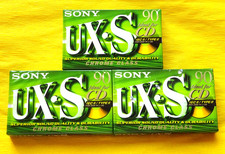 3x SONY UX-S 90 Cassette Tapes