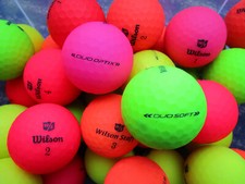 100 bunte Wilson Duo Soft - Duo Optix  Golfbälle / Lakeballs AAAA - AAA