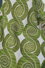 Space Age Vorhang Stoffvorhang Übergardine Gardine Vintage 70er