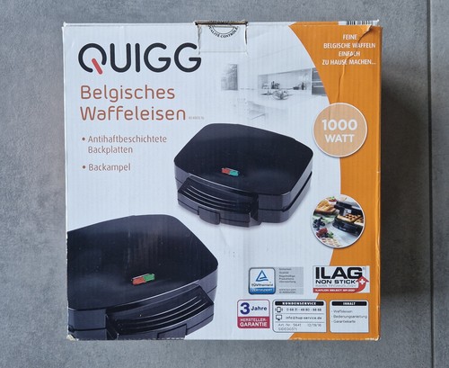 Quigg belgisches waffeleisen - belgisches,
