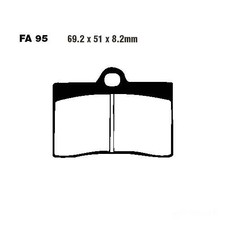 Bremsbelag Bremsbeläge EBC FA095HH vorne für Laverda Ghost 750 Strike 1998-1999