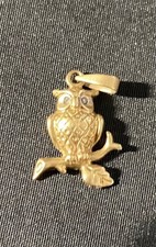 Gold Anhänger Eule 750 18K