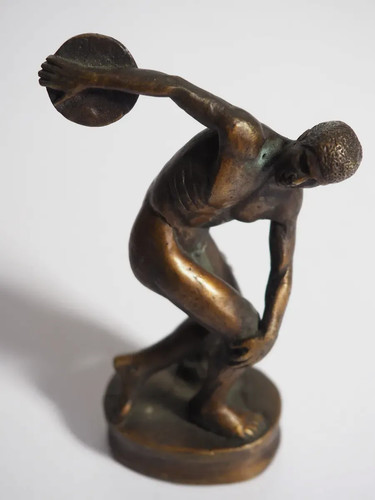 Diskuswerfer statue bronze - diskuswerfer,