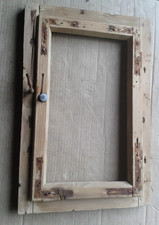 Altes Fenster, Fichte, mit Rahmen