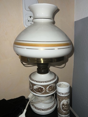 Alte petroleumlampe vase - +,