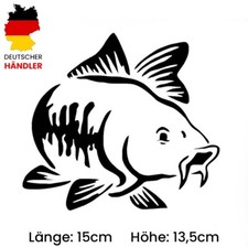 Karpfen aufkleber 15x13 - karpfen, 15x13.5cm