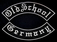 Patch Aufnäher Old School Germany Rückenschleife Rückenpatch 35 oder 40cm