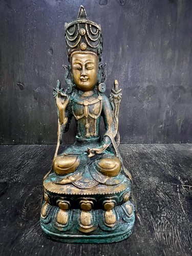 Alter bronze kwan yin - bronze,