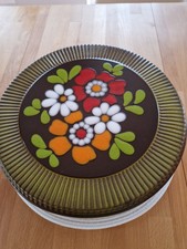 Tortenplatte auf Fuß Herbolzheimer Keramik herrlich Vintage! 