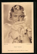 Ansichtskarte Schauspielerin Gretl Theimer mit blondem lockigen Haar 