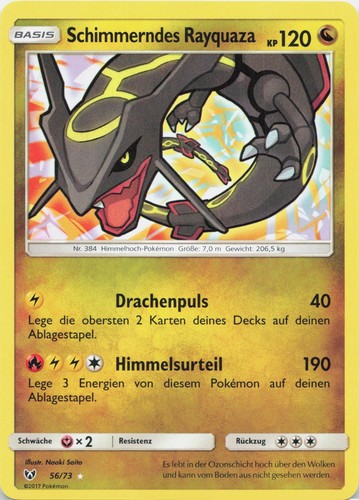 Shining rayquaza slg 73 - rayquaza,