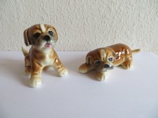 2 Boxer Welpen-Figur-Goebel