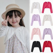 Mädchen Langarm Strick Bolero