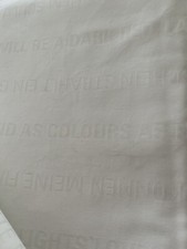 Leichte Weiße Bettwäsche 2x 155x220 2x 40x80 cm Baumwolle Poetischer Text RV