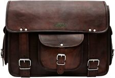 Handgemachte Leder Laptop Schulter Büro Aktentasche Freizeit Kuriertasche Unisex