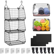 Obstkorb Hängend 3 Ebenen Faltbar Wandmontage Edelstahl Küche