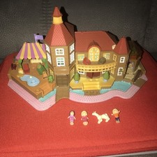 Polly Pocket Villa Magical Mansion 1994 Bluebird + Lichtfunktion und 4 Figuren