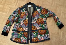 Jeansjacke Jacke Jeans USA Poker Würfel Gambling Roulette Amerika UNIKAT Gr. 56