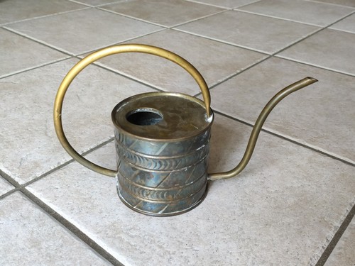 Vintage gießkanne messing - gießkanne,