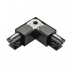 3-Phasen Stromschiene SPS-2 90° Winkel L-Verbinder Links & Rechts Schwarz