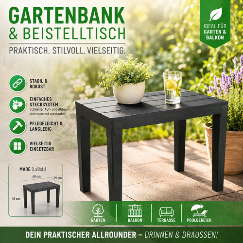 Gartentisch beistelltisch - gartentisch,