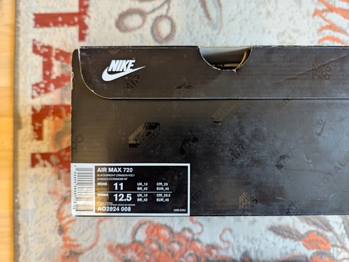 Nike air max 720 - 720, black/bright