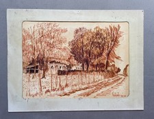 Filzzeichnung signiert und