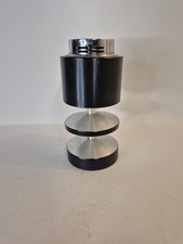 Tischfeuerzeug von Sarome  schwarz/ Aluminium aus Japan 70er Jahre Vintage, RAR