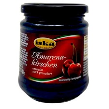 iska Gourmet Amarenakirschen 240g Glas entsteint stark gezuckert (37,46 EUR/kg)