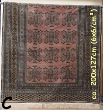 Handgeknüpfter Teppich turkmenische Stämme (C) 200x127