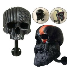 Motorradhelm Totenkopf helmhalter helmständer Wandhalterung Resin Schädel CO