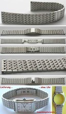 Sehr Elegantes und massives 18 mm Edelstahluhrband, verdeckte Doppelfaltschließe