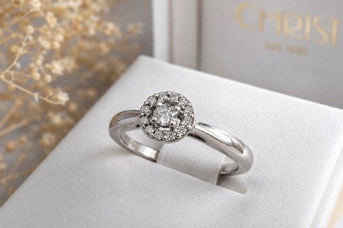 Christ diamantring 375 - christ,