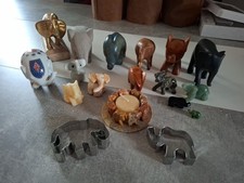Elefanten Sammlung 18 Stück,  Verschiedene Materialien, Holz, Stein.....