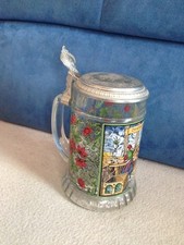 Bierkrug mit Zinndeckel BMF