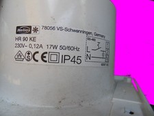 lüfter helios HR90KE 230V verschlussklappe elektrisch Rohr 100 Abzug Lüftung wc