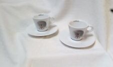 2 Stk LAVAZZA Porzellan Espresso Tassen+Untertassen, d'ANCAP The Italian selten