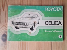 Toyota Celica TA23 owner´s manual Publication No.9705E