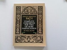 J.S.Bach,  Komplette Konzerte für 2 + Cembali als Partitur, Dover Publ.,1992