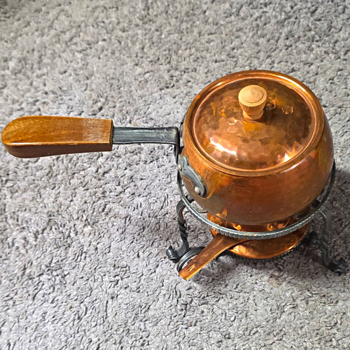 Kupfer fondue set ø15cm - kupfer,