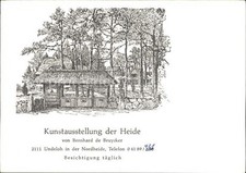 Undeloh Kunstausstellung der Heide Kuenstlerkarte Bernhard de Bruycker