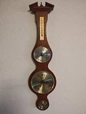 Wetterstation mit Uhr Holz –