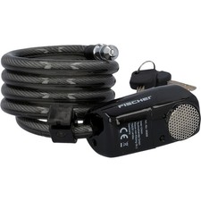 Alarm-Spiralschloss FISCHER Länge 120 cm, Ø 12 mm Fahrradschloss E-Bike Fahrrad