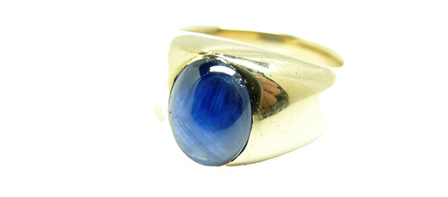 Herren saphir ring 750 gold - gold, 18