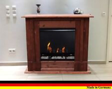 Bio Ethanol und Gelkamin Kamin Fireplace Cheminee Camino Rafael Premium Nussbaum