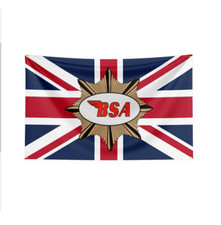 Bsa motorrad flagge fahne - bsa,