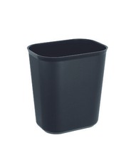 Papierkorb eckig schwarz