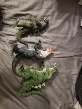 3 Godzilla Bootlegs. Some Wear