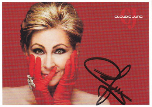 Autogrammkarte claudia jung - claudia,