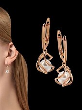 Luxus Ohrringe Creolen Perlen